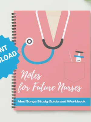 Nursing School Study Guide Bundle, Med Surg, Printable Nursing Resources